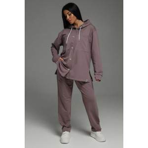 Костюм двойка женский "Престиж" футер 2-х нитка с лайкрой (последний размер) лиловый 54 Костюм двойка женский "Престиж" футер 2-х нитка с лайкрой (последний размер) лиловый 54