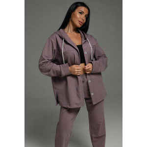 Костюм двойка женский "Престиж" футер 2-х нитка с лайкрой (последний размер) лиловый 54 Костюм двойка женский "Престиж" футер 2-х нитка с лайкрой (последний размер) лиловый 54