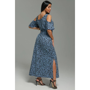 Платье женское "Новелла" кулирка (последний размер) голубой 56-58