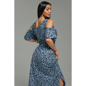 Платье женское "Новелла" кулирка (последний размер) голубой 56-58