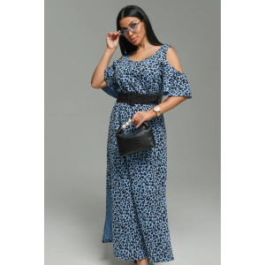 Платье женское "Новелла" кулирка (последний размер) голубой 56-58