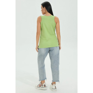 Майка женская "Дюна" кулирка (последний размер) зеленый 50,52,58