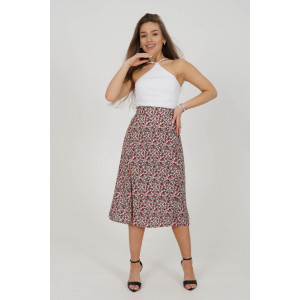 Юбка женская "Хельга" штапель (последний размер) цветы белый 46,50 Юбка женская "Хельга" штапель (последний размер) цветы белый 46,50