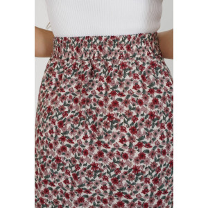 Юбка женская "Хельга" штапель (последний размер) цветы белый 46,50 Юбка женская "Хельга" штапель (последний размер) цветы белый 46,50