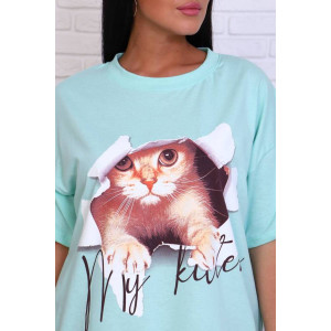 Туника женская Т-49 кулирка (последний размер) ментол 48 Туника женская Т-49 кулирка (последний размер) ментол 48