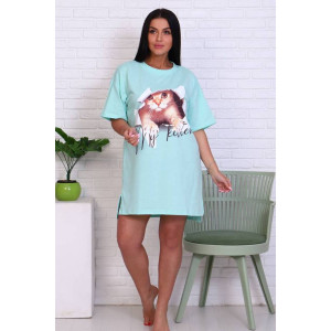 Туника женская Т-49 кулирка (последний размер) ментол 48 Туника женская Т-49 кулирка (последний размер) ментол 48