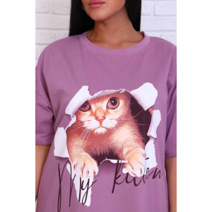 Туника женская Т-49 кулирка (последний размер) лиловый 54 Туника женская Т-49 кулирка (последний размер) лиловый 54