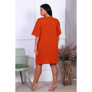 Туника женская Т-49 кулирка (последний размер) терракот 52,56,58 Туника женская Т-49 кулирка (последний размер) терракот 52,56,58
