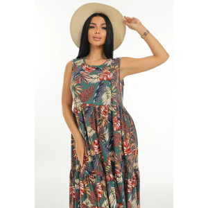 Сарафан женский "Нежность" кулирка (последний размер) изумруд 50,58 Сарафан женский "Нежность" кулирка (последний размер) изумруд 50,58