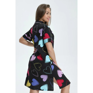 Халат женский "Сансара" кулирка (последний размер) сердца 56-58