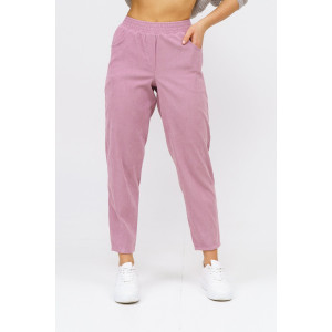 Брюки женские 1440/7 вельвет (последний размер) розовый 54