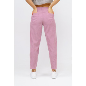 Брюки женские 1440/7 вельвет (последний размер) розовый 54