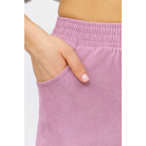 Брюки женские 1440/7 вельвет (последний размер) розовый 54