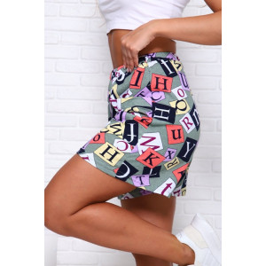 Шорты женские "Лора буквы" кулирка (последний размер) 50,52,54 Шорты женские "Лора буквы" кулирка (последний размер) 50,52,54