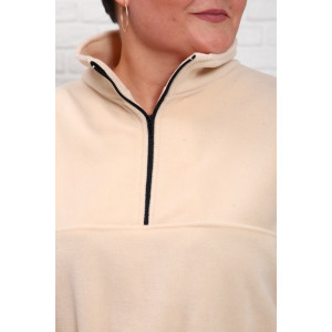 Толстовка женская "Джулия" флис (последний размер) бежевый 62