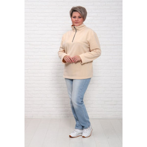 Толстовка женская "Джулия" флис (последний размер) бежевый 62