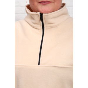Толстовка женская "Джулия" флис (последний размер) бежевый 62