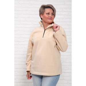 Толстовка женская "Джулия" флис (последний размер) бежевый 62