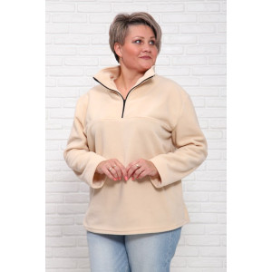 Толстовка женская "Джулия" флис (последний размер) бежевый 62