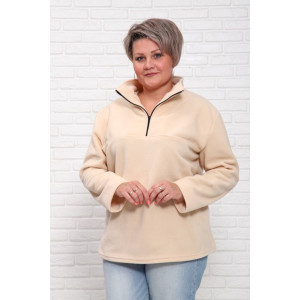 Толстовка женская "Джулия" флис (последний размер) бежевый 62