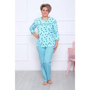 Пижама женская "Ангелина-Л" футер с начесом (последний размер) 60