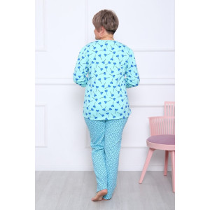 Пижама женская "Ангелина-Л" футер с начесом (последний размер) 60