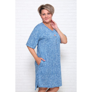 Туника женская "Джина РВ" кулирка (последний размер) голубой 58 Туника женская "Джина РВ" кулирка (последний размер) голубой 58