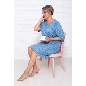 Туника женская "Джина РВ" кулирка (последний размер) голубой 58 Туника женская "Джина РВ" кулирка (последний размер) голубой 58