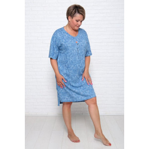 Туника женская "Джина РВ" кулирка (последний размер) голубой 58 Туника женская "Джина РВ" кулирка (последний размер) голубой 58