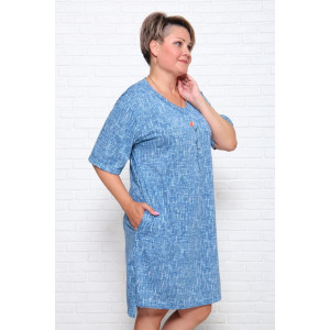 Туника женская "Джина РВ" кулирка (последний размер) голубой 58 Туника женская "Джина РВ" кулирка (последний размер) голубой 58