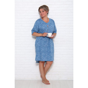 Туника женская "Джина РВ" кулирка (последний размер) голубой 58 Туника женская "Джина РВ" кулирка (последний размер) голубой 58