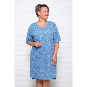 Туника женская "Джина РВ" кулирка (последний размер) голубой 58 Туника женская "Джина РВ" кулирка (последний размер) голубой 58