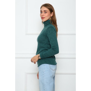 Водолазка женская "В4-2-З" ангора кашемир (последний размер) зеленый 46