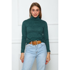 Водолазка женская "В4-2-З" ангора кашемир (последний размер) зеленый 46