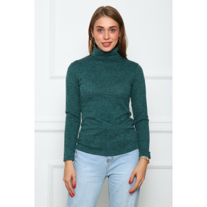 Водолазка женская "В4-2-З" ангора кашемир (последний размер) зеленый 46