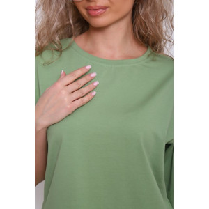 Футболка женская "Кейт-2" трикотаж (последний размер) фисташковый светлый 54