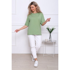 Футболка женская "Кейт-2" трикотаж (последний размер) фисташковый светлый 54