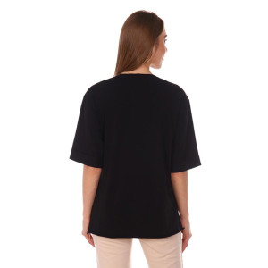 Футболка женская "Кейт" трикотаж (последний размер) черный 56