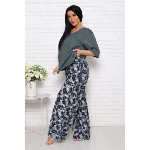 Костюм двойка женский "Джина-2" кулирка (последний размер) листья хаки 58 Костюм двойка женский "Джина-2" кулирка (последний размер) листья хаки 58