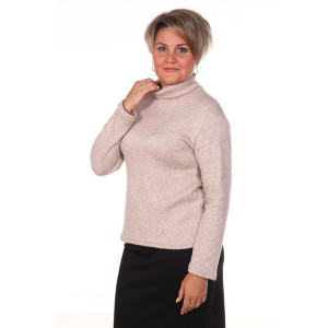 Водолазка женская "В5-П" евроангора (последний размер) песочный 50