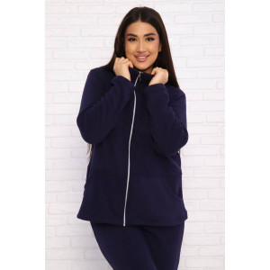 Костюм двойка женский КД-445 флис (последний размер) темно-синий 50,52 Костюм двойка женский КД-445 флис (последний размер) темно-синий 50,52