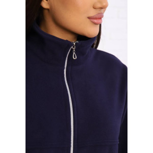 Костюм двойка женский КД-445 флис (последний размер) темно-синий 50,52 Костюм двойка женский КД-445 флис (последний размер) темно-синий 50,52