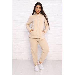 Костюм двойка женский КД-445 флис (последний размер) светло-бежевый 56,60 Костюм двойка женский КД-445 флис (последний размер) светло-бежевый 56,60