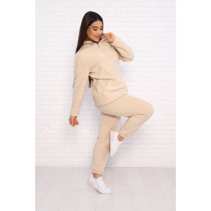 Костюм двойка женский КД-445 флис (последний размер) светло-бежевый 56,60 Костюм двойка женский КД-445 флис (последний размер) светло-бежевый 56,60