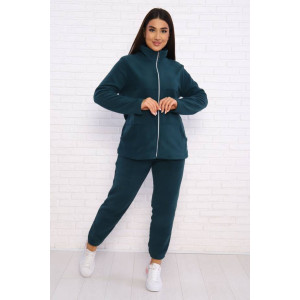 Костюм двойка женский КД-445 флис (последний размер) темно-зеленый 46,60 Костюм двойка женский КД-445 флис (последний размер) темно-зеленый 46,60