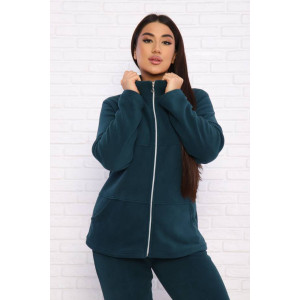 Костюм двойка женский КД-445 флис (последний размер) темно-зеленый 46,60 Костюм двойка женский КД-445 флис (последний размер) темно-зеленый 46,60