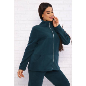 Костюм двойка женский КД-445 флис (последний размер) темно-зеленый 46,60 Костюм двойка женский КД-445 флис (последний размер) темно-зеленый 46,60