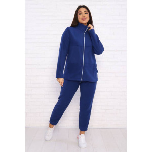 Костюм двойка женский КД-445 флис (последний размер) индиго 46,48,54 Костюм двойка женский КД-445 флис (последний размер) индиго 46,48,54