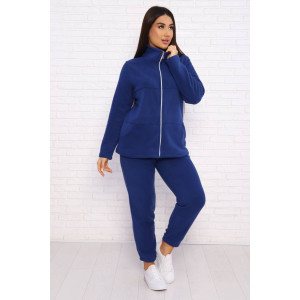 Костюм двойка женский КД-445 флис (последний размер) индиго 46,48,54 Костюм двойка женский КД-445 флис (последний размер) индиго 46,48,54