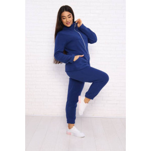 Костюм двойка женский КД-445 флис (последний размер) индиго 46,48,54 Костюм двойка женский КД-445 флис (последний размер) индиго 46,48,54